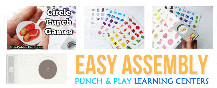 Circle Punch Games - File Folder Fun